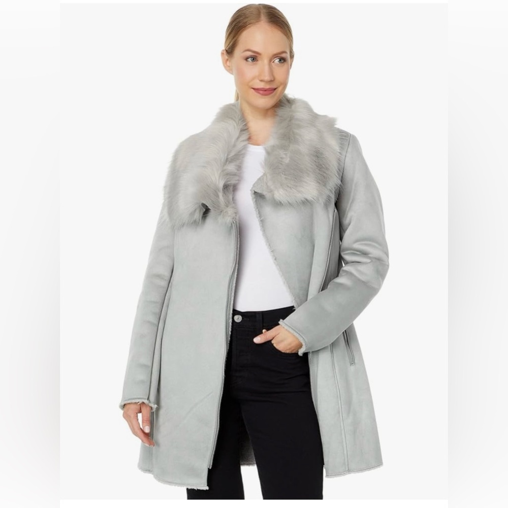 Calvin Klein suede coat size XS